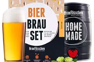 Kit de Brassage Brewbarrel Bière Blonde - Fabrication de la Bière Faites Votre Bière en Fut 5L - Cadeau Homme - Braufässchen