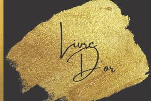 Livre d'or noir doré: Pour événement : mariage, noces , pacs ,départ en retraite , baby shower , evjf, camping .../100 pages à Personnaliser pour femme et homme /idée cadeau