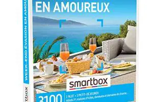 Smartbox - Coffret Cadeau Week-End évasion en Amoureux - Idée Cadeau Voyage Romantique pour Un Couple – Une Nuit pour 2 Personnes