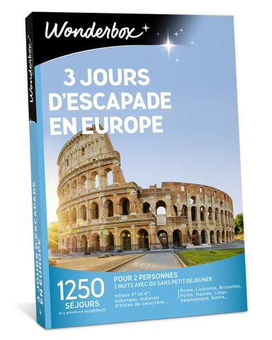 3 jours d'escapade en Europe