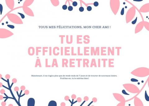 Carte retraite humoristique